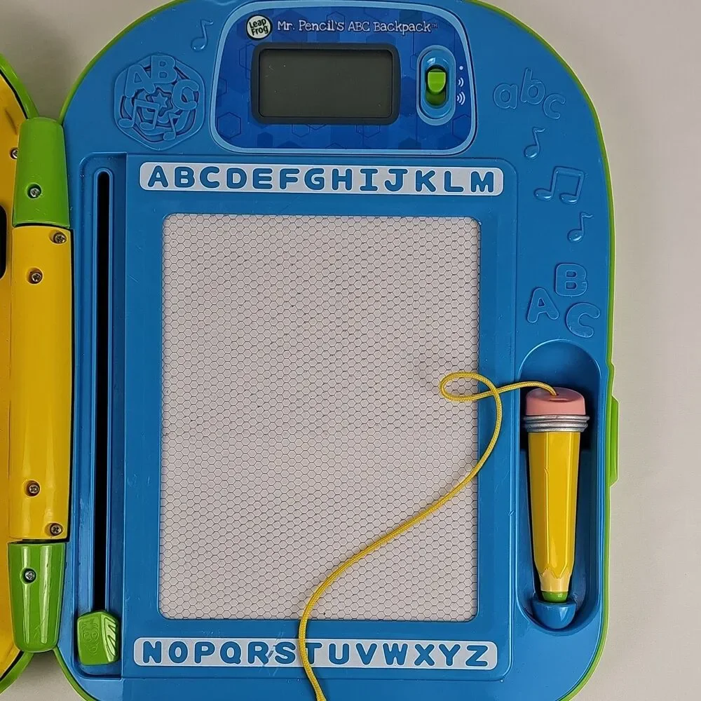 LeapFrog Mr. Pencil's ABC Backpack Electronic Learning Toy Green/Blue 2018 6034